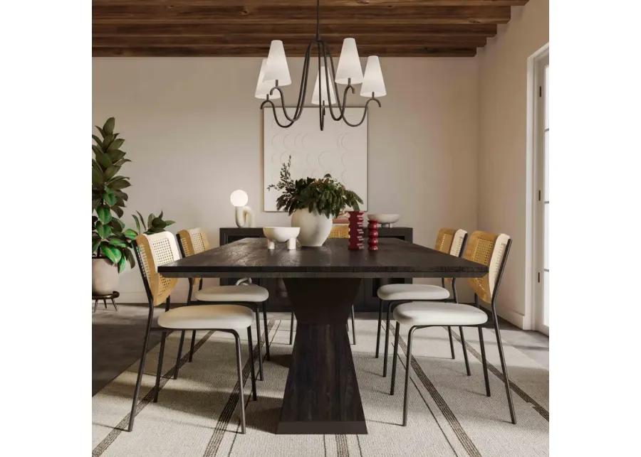 Nolan Black Wood Dining Table