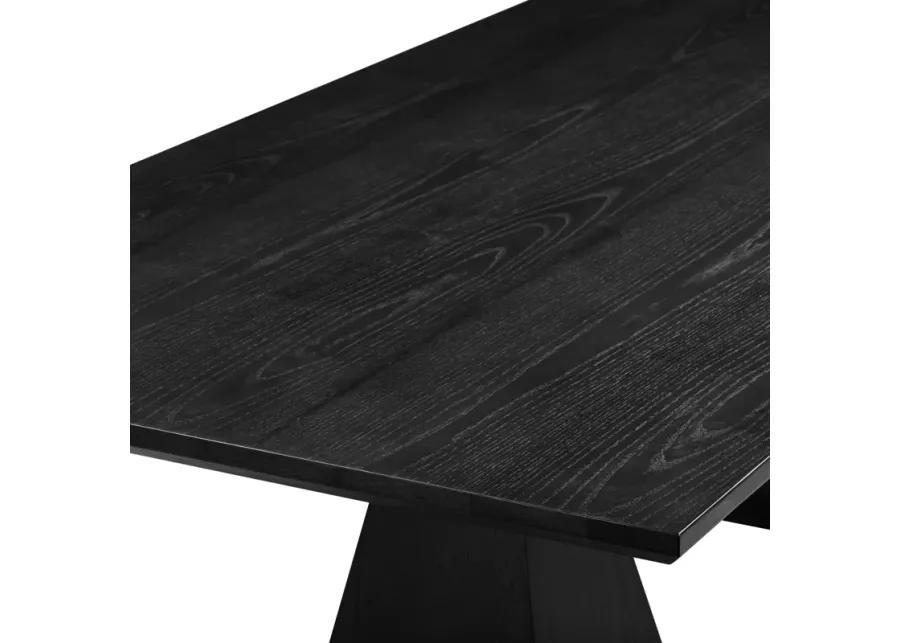 Nolan Black Wood Dining Table