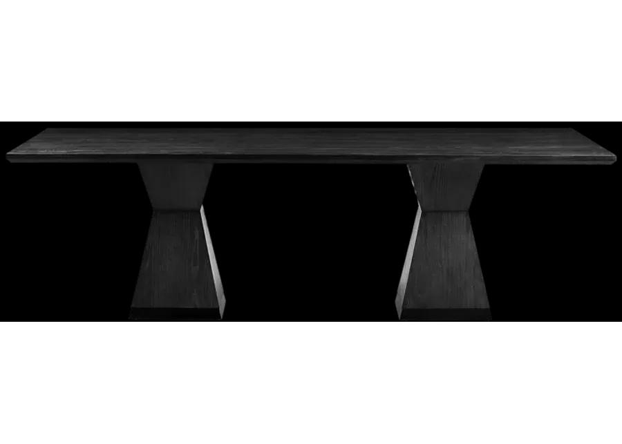 Nolan Black Wood Dining Table