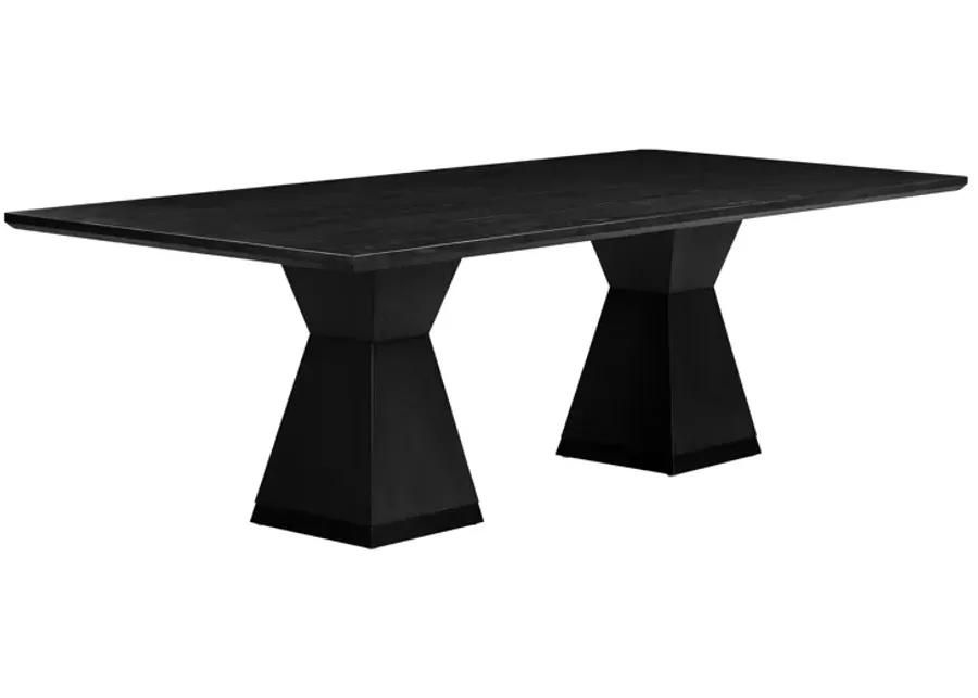 Nolan Black Wood Dining Table