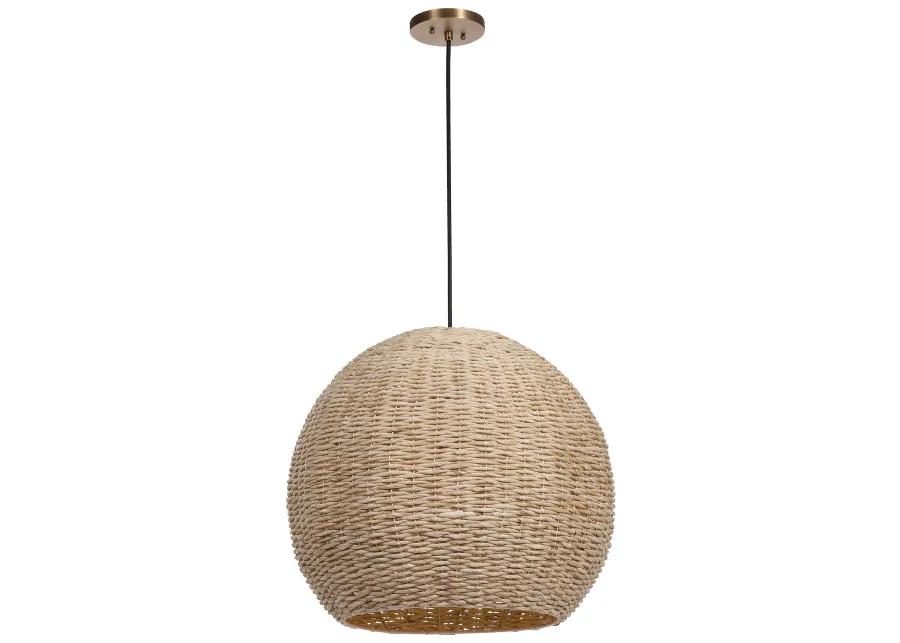  Seagrass 1 Light Dome Pendant