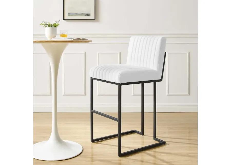 Indulge Channel Tufted Fabric Bar Stool