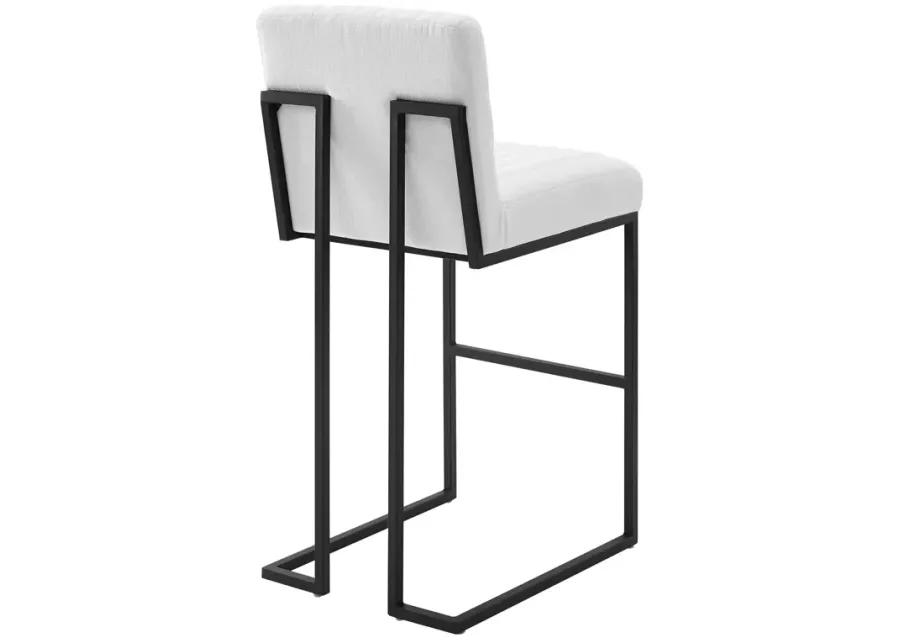 Indulge Channel Tufted Fabric Bar Stool