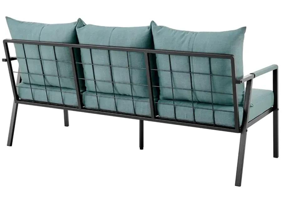 Rivano Grey Fabric Outdoor Sofas & Loveseat