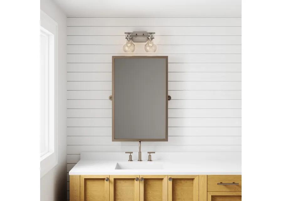 Salamanca 15.5" Wide 2-Light Vanity Light - Satin Nickel