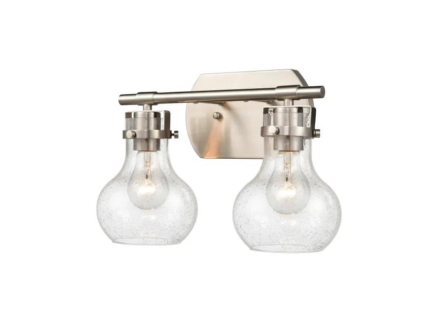 Salamanca 15.5" Wide 2-Light Vanity Light - Satin Nickel