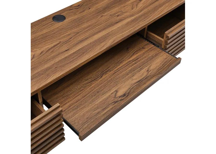 Render Wall Mount Wood Office Desk