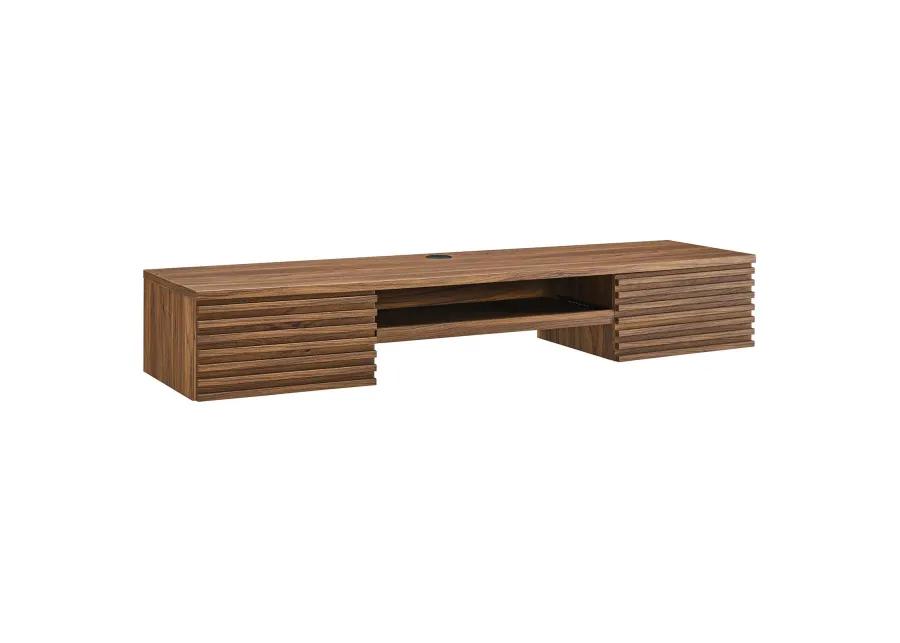 Render Wall Mount Wood Office Desk