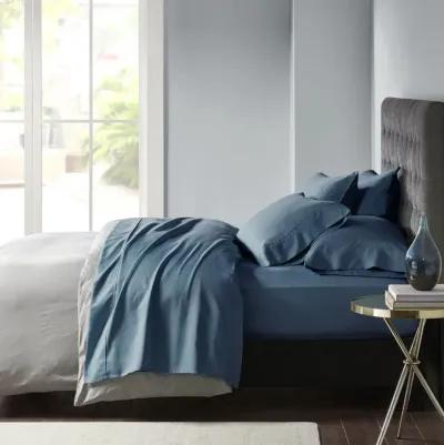 Madison Park 800 Thread Count Teal Cotton Blend Sateen Sheet Set