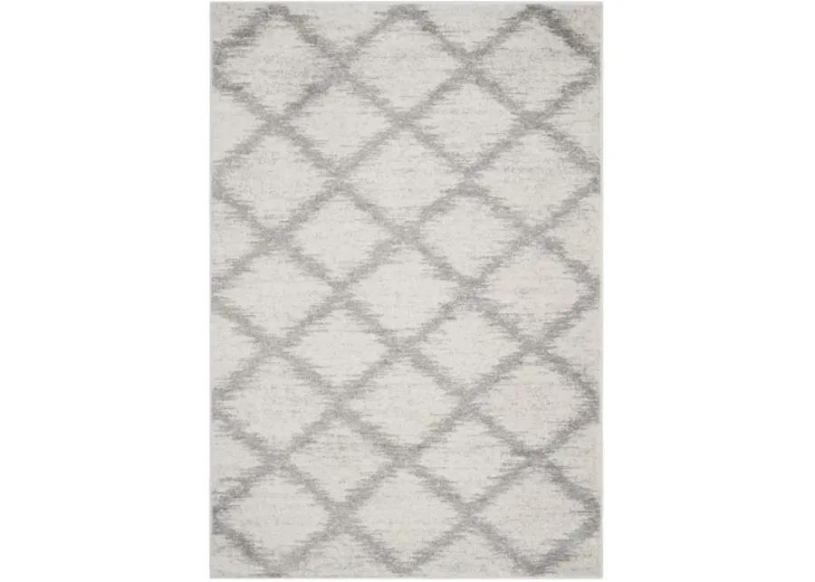 Adirondack Contemporary Ivory / Silver 9' X 12' Powerloomed Rug