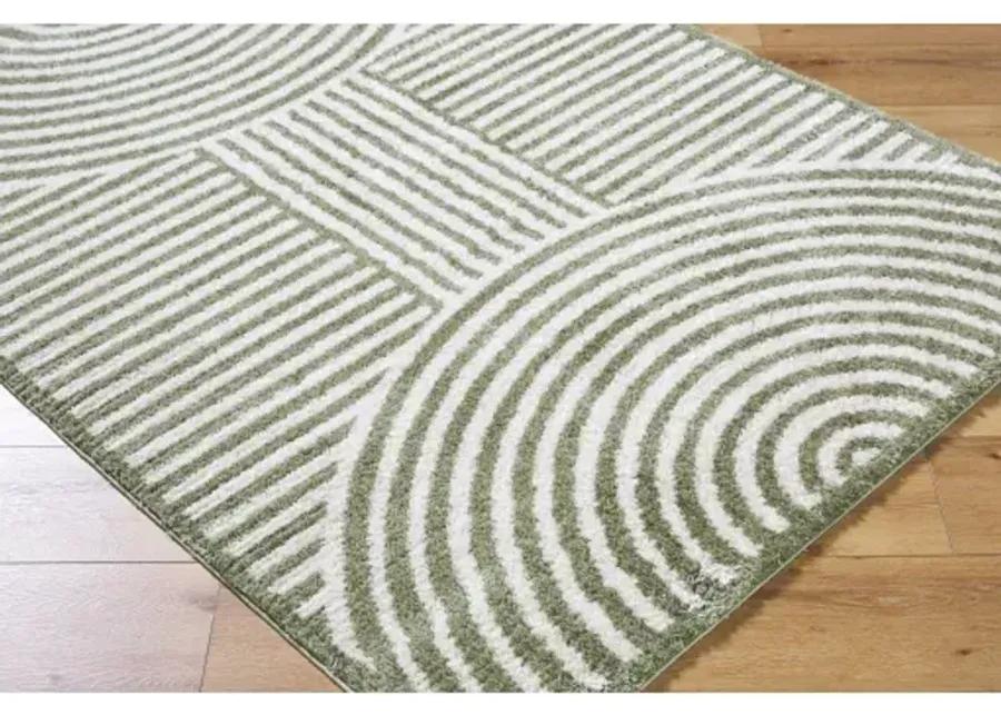 Fossay Shag FSG-2333 5'3" x 7' Machine Woven Rug