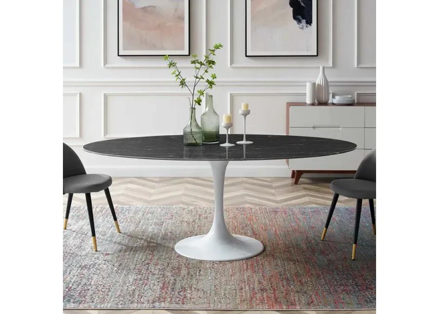 Lippa Oval Artificial Dining Table