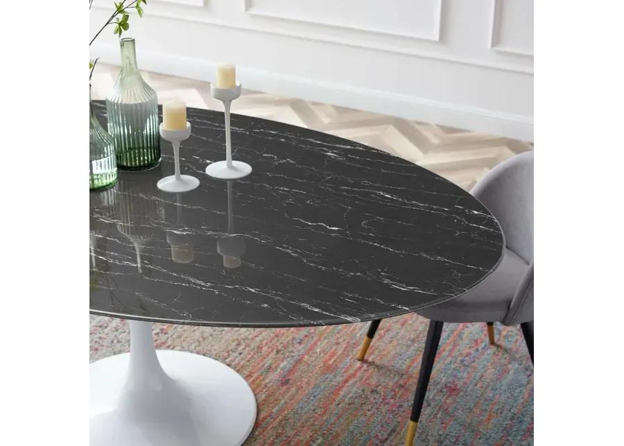 Lippa Oval Artificial Dining Table