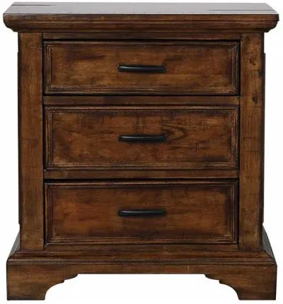 Elk Grove 3-drawer Nightstand Vintage Bourbon