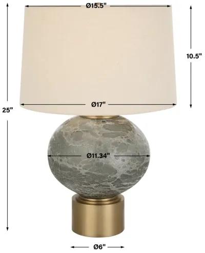 Lunia Gray Glass Table Lamp