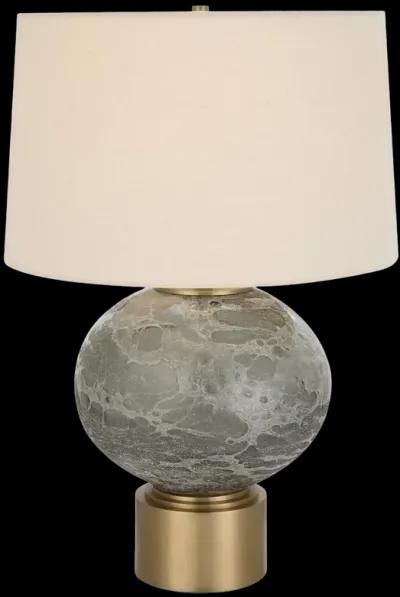 Lunia Gray Glass Table Lamp