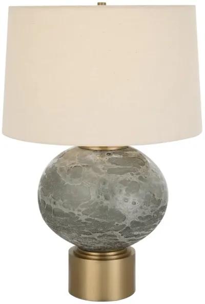 Lunia Gray Glass Table Lamp