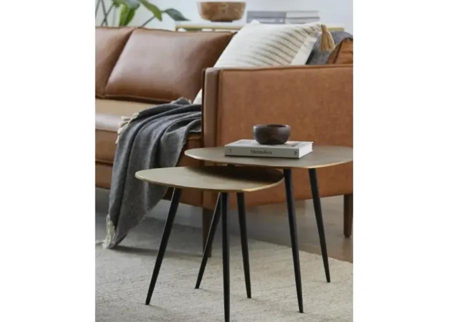 Sauska SAK-001 18"H x 22"W x 22"D,  17"H x 18"W x 18"D End Table