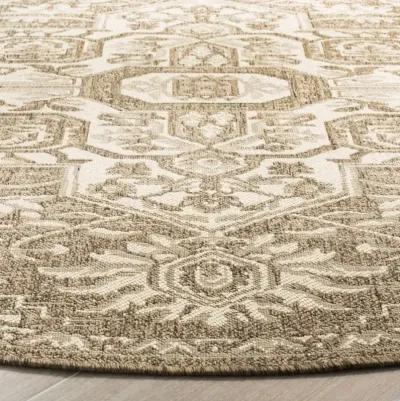 LINDEN 138 Collection LND138A-4R Cream / Beige 4' X 4' Round