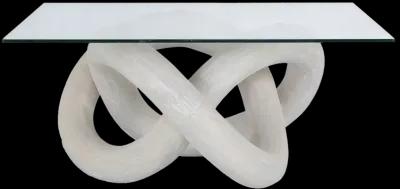 Knotty Coffee Table - White