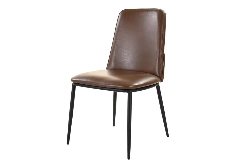 DOUGLAS DINING CHAIR DARK BROWN-SET OF TWO