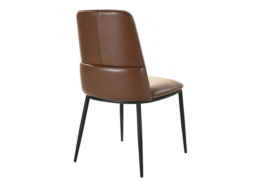 DOUGLAS DINING CHAIR DARK BROWN-SET OF TWO