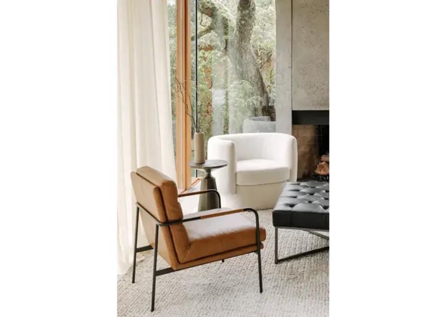 VERLAINE ARMCHAIR CHESTNUT BROWN