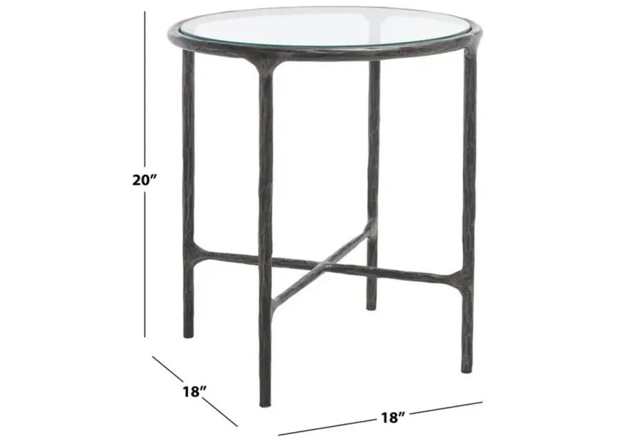 JESSA METAL ROUND END TABLE