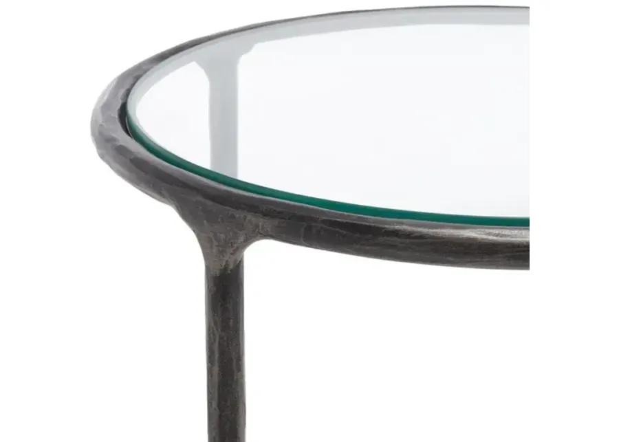 JESSA METAL ROUND END TABLE