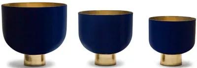 S/3 Dec. Opus Bowls W/Gold Base