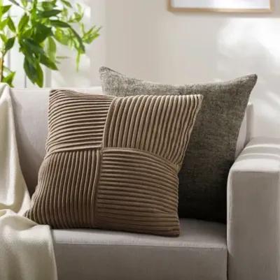 Conrad CRN-009 18"L x 18"W Accent Pillow  - Shell Only