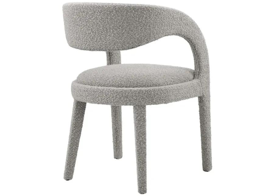 Pinnacle Boucle Upholstered Dining Chair Set of Two