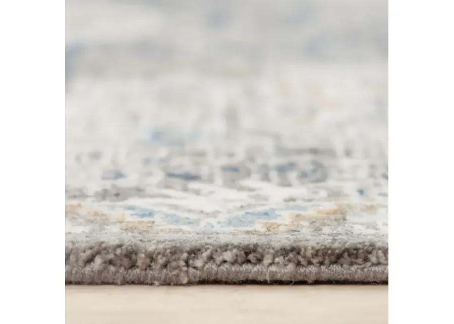 Anatolia Dk.Gray Medallion Recycled Polyester 2'6" x 8' Runner Rug