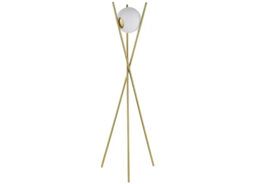 Yamileth Tripod Floor Lamp Gold