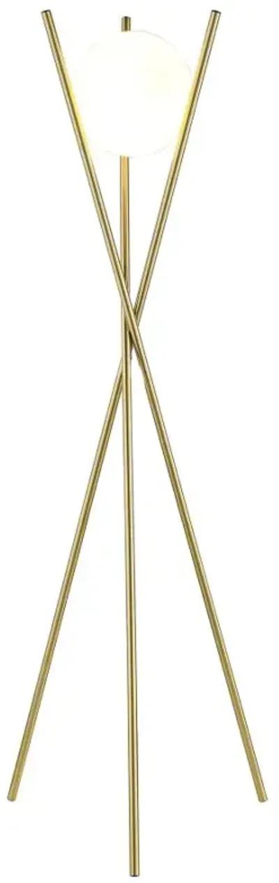 Yamileth Tripod Floor Lamp Gold