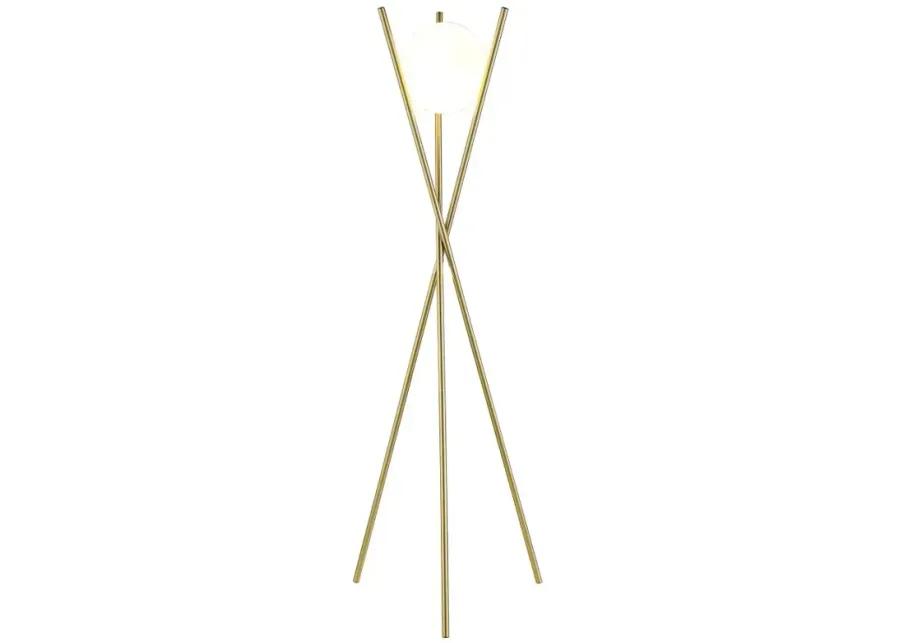 Yamileth Tripod Floor Lamp Gold