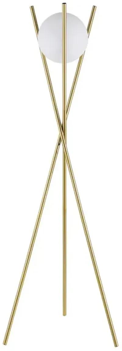 Yamileth Tripod Floor Lamp Gold