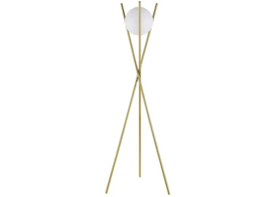 Yamileth Tripod Floor Lamp Gold