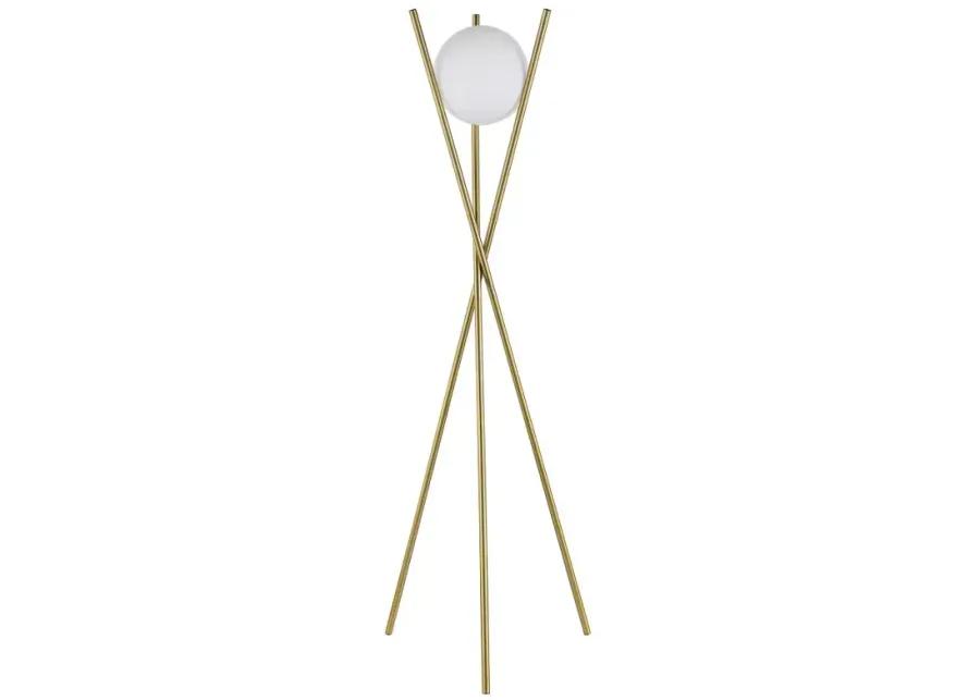 Yamileth Tripod Floor Lamp Gold