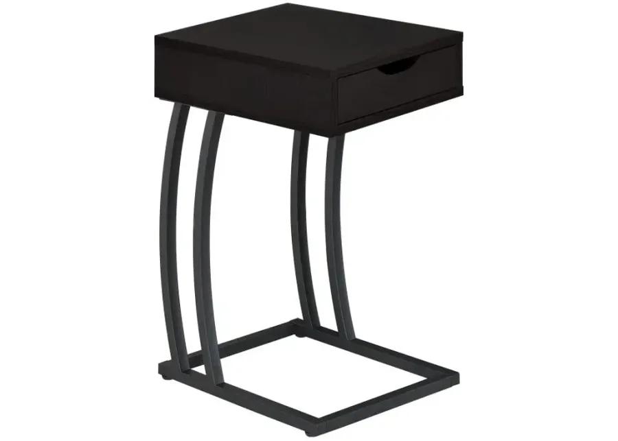 Troy Accent Table with Power Outlet Cappuccino