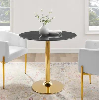 Verne 35" Artificial Marble Dining Table