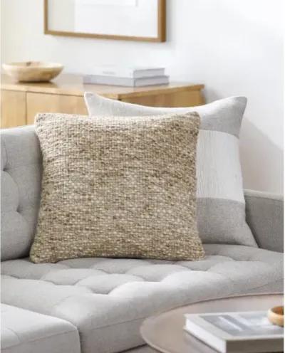 Rukmini RKI-001 20"L x 20"W Accent Pillow  - Poly Insert