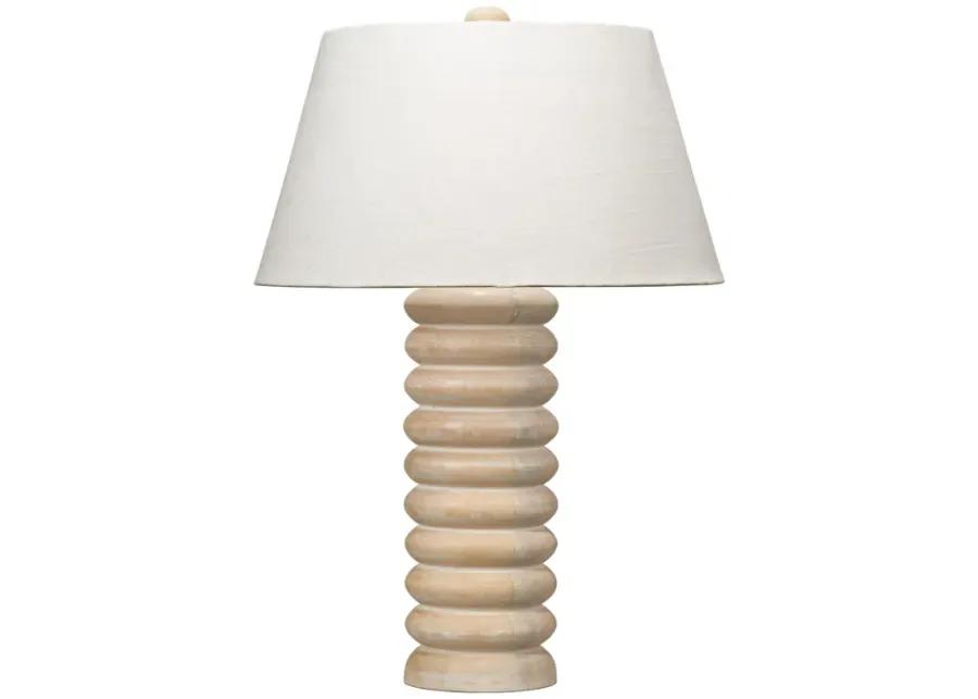 Abacus Mango Wood Table Lamp