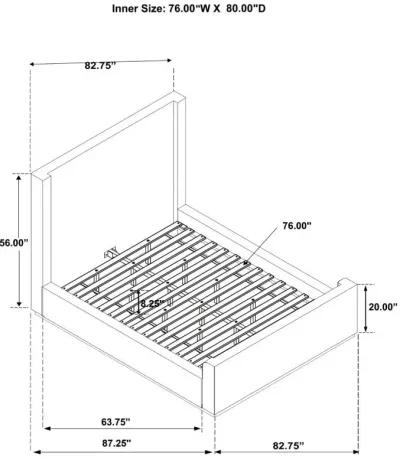 Nala Wingback Platform Bed 