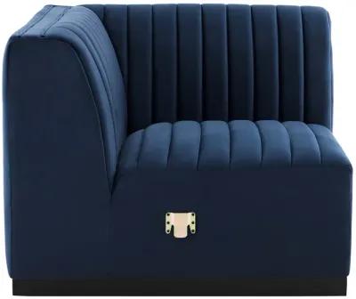 Conjure Channel Tufted Performance Velvet Left Corner Chair