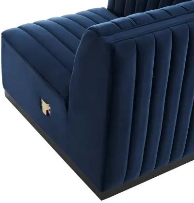 Conjure Channel Tufted Performance Velvet Left Corner Chair