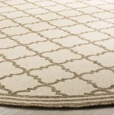 LINDEN 121 Collection LND121C-6R Cream / Beige 6'-7" X 6'-7" Round