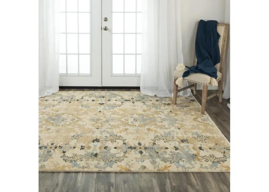 Belmont Beige  Hand Spun Wool 2' x 3'  Rectangle Rug