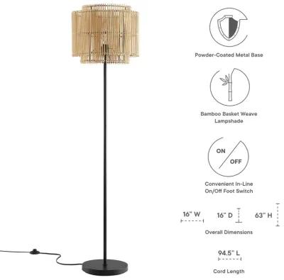 Nourish Bamboo Floor Lamp