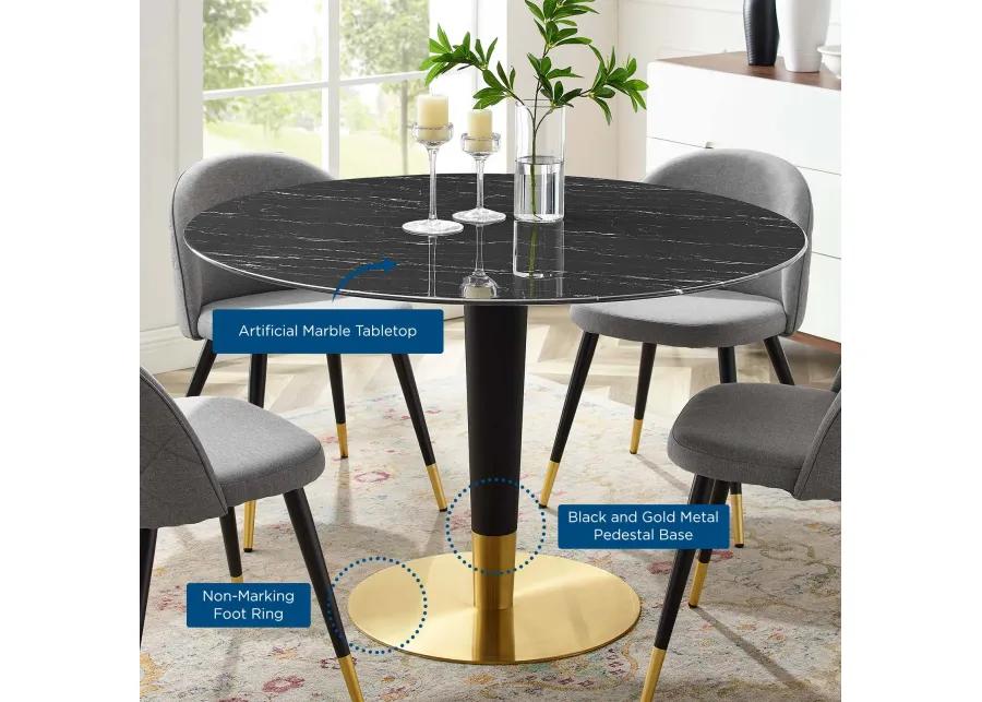 Zinque 47" Artificial Marble Dining Table